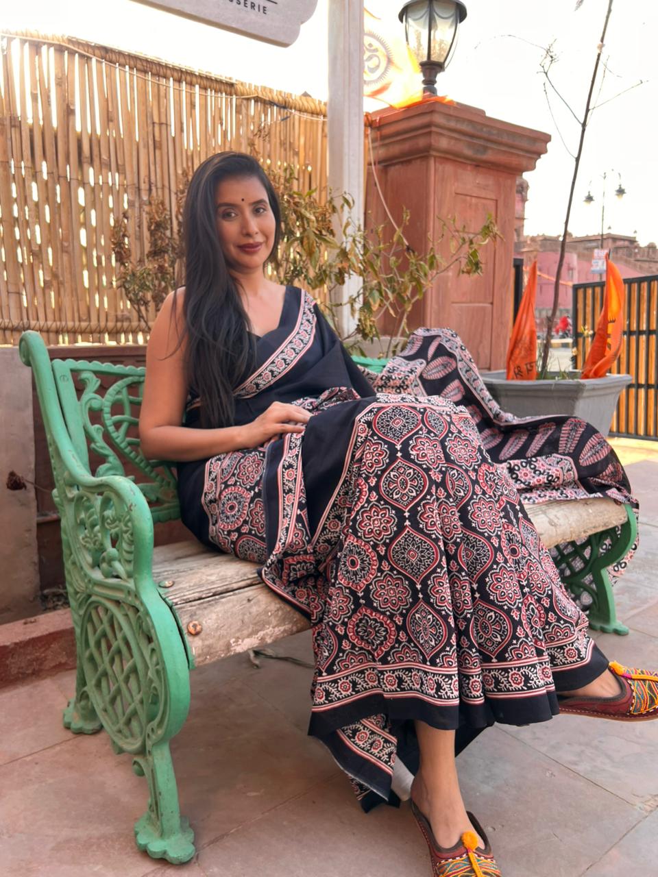 Beautiful Black Cotton Saree