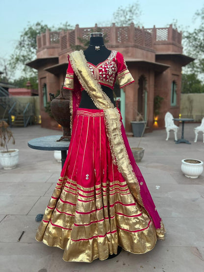 Beautiful Rajwadi Poshak with Angi Blouse (Stitched in Free Size)