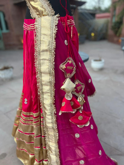 Beautiful Rajwadi Poshak with Angi Blouse (Stitched in Free Size)