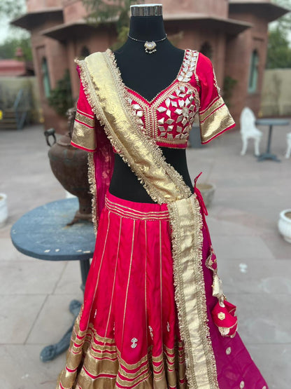 Beautiful Rajwadi Poshak with Angi Blouse (Stitched in Free Size)