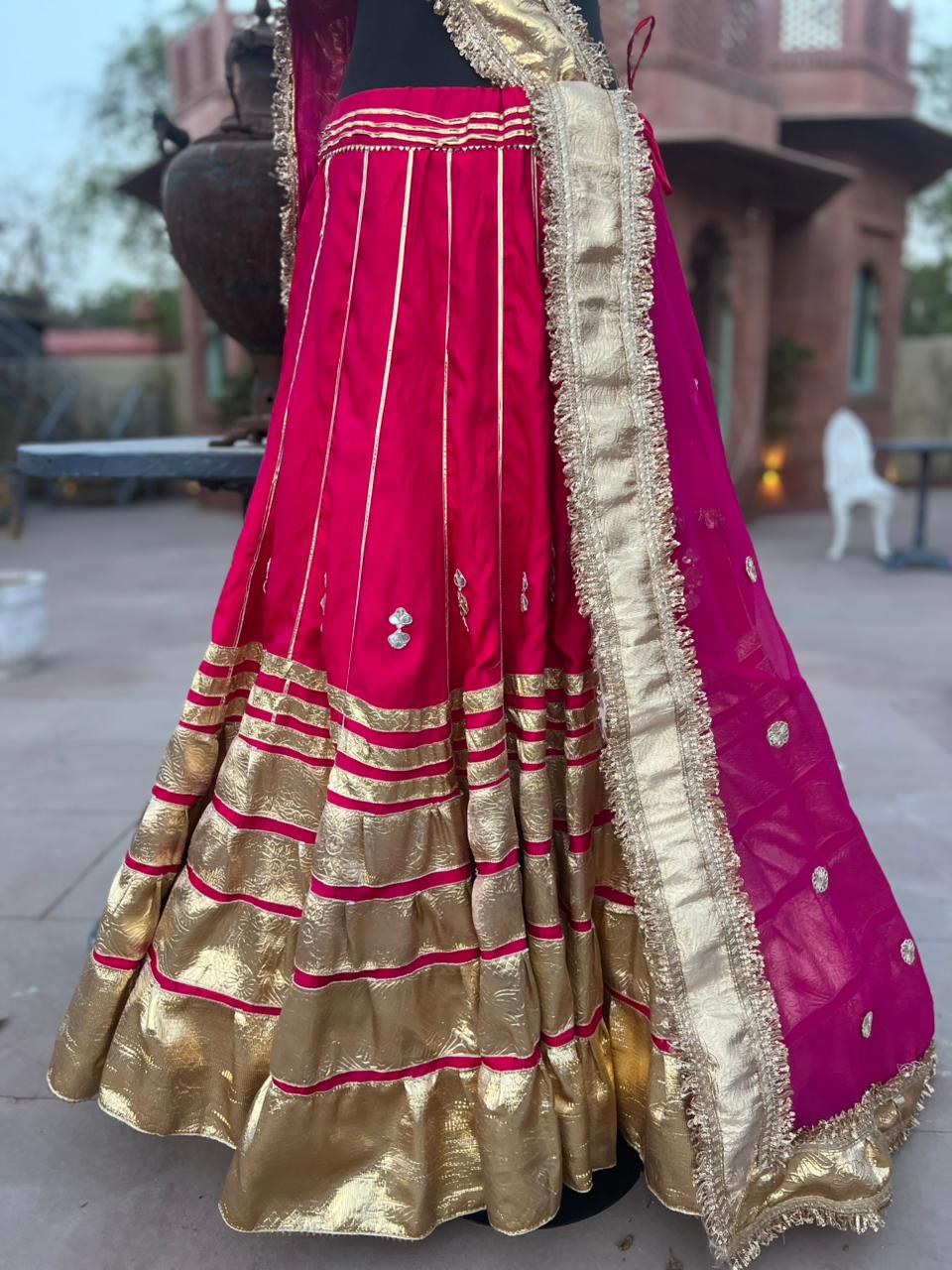 Beautiful Rajwadi Poshak with Angi Blouse (Stitched in Free Size)