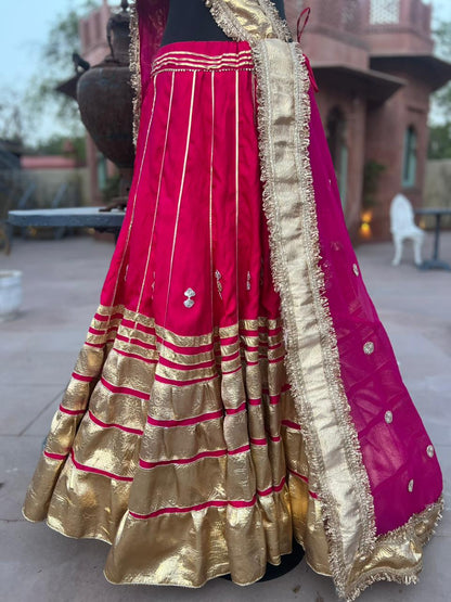 Beautiful Rajwadi Poshak with Angi Blouse (Stitched in Free Size)