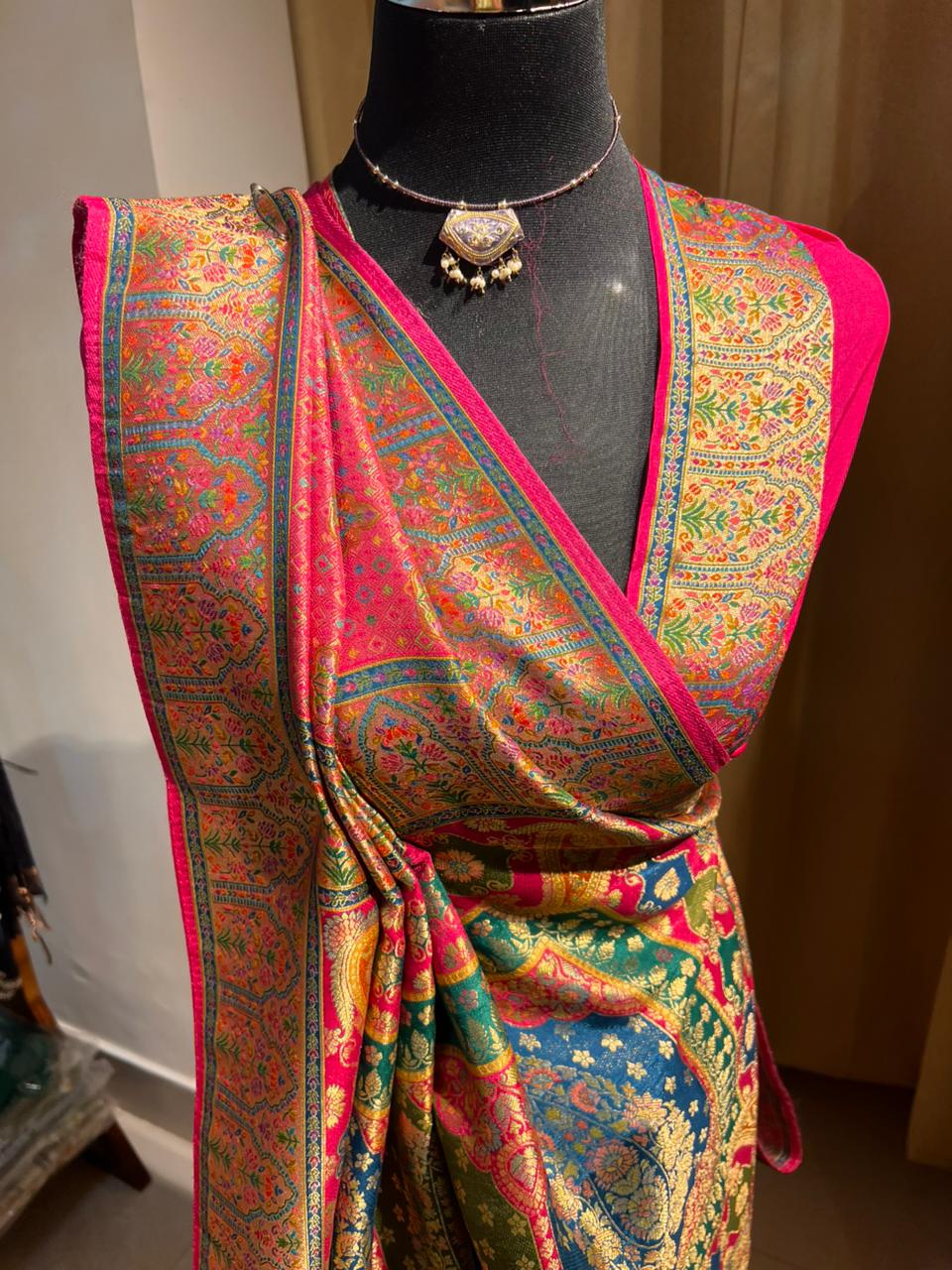 Pink Cosmos Designer Saree