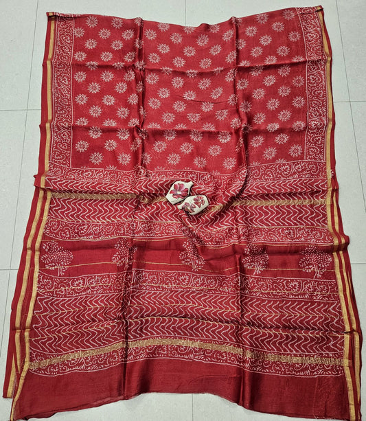 Beautiful Chanderi Silk Saree