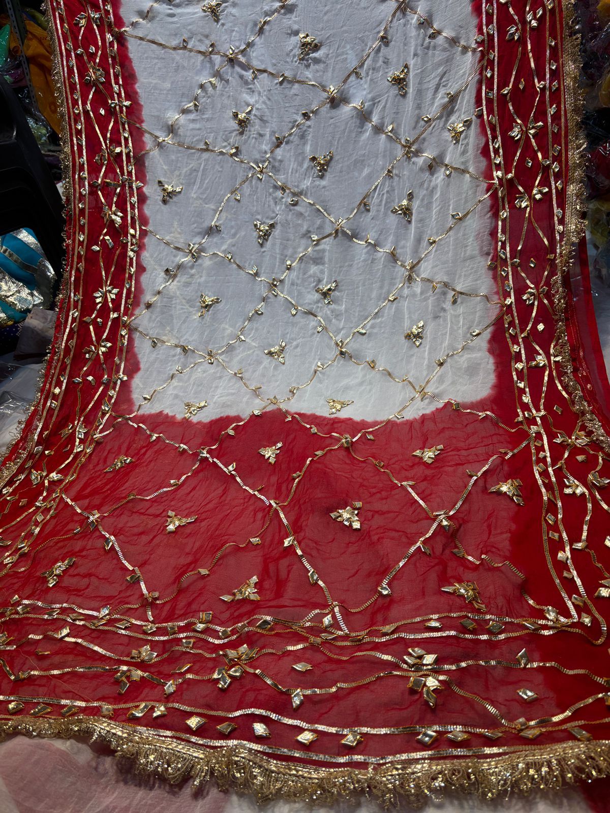 Faagun Gota Zaal Handwork Saree
