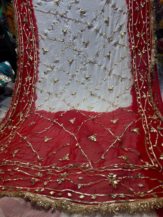 Faagun Gota Zaal Handwork Saree