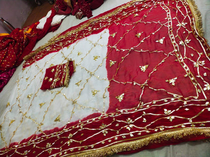 Faagun Gota Zaal Handwork Saree