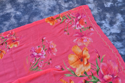 Pure Crepe Designer Saree