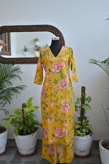 Yellow Cotton Suit