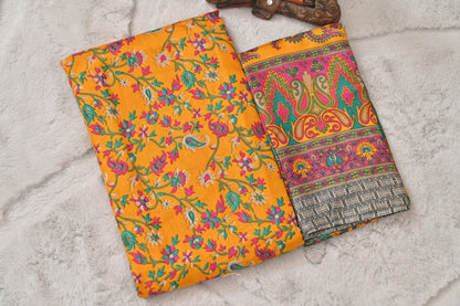 Pashima Silk Saree and Shawl Combo