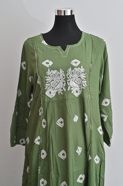 Beautiful Green Cotton Suit