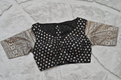 Black Banarasi Designer Blouse