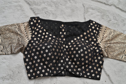 Black Banarasi Designer Blouse