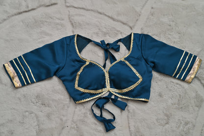 Royal Blue Designer Blouse
