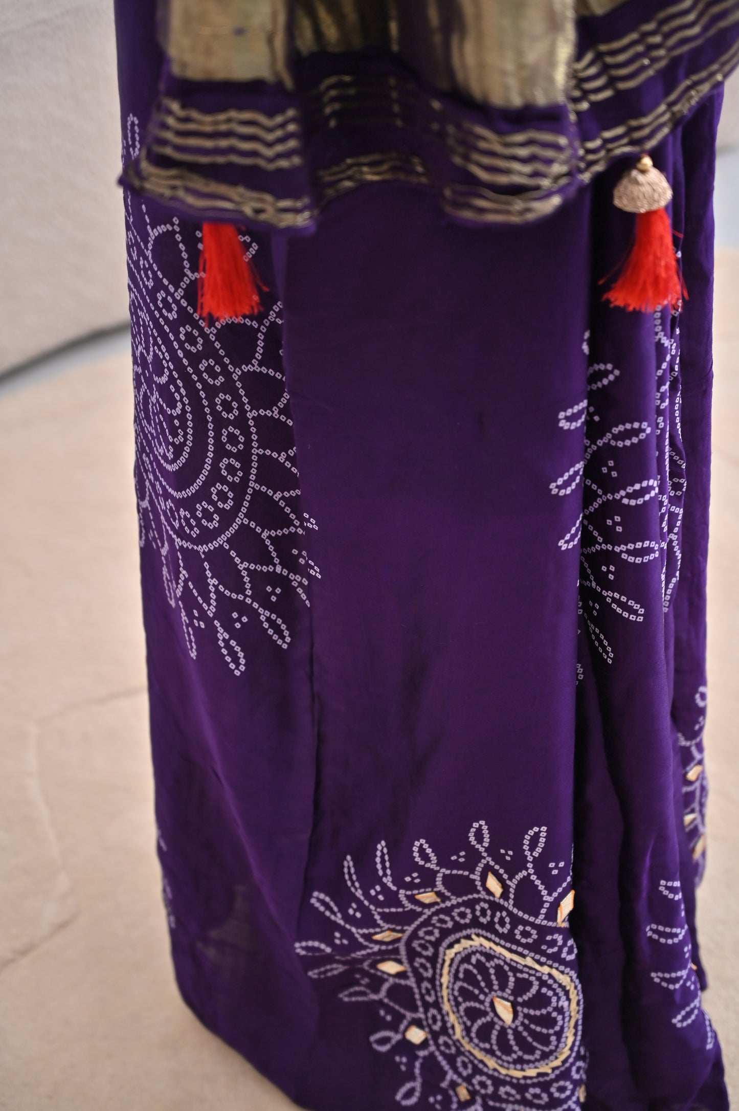 Beautiful Purple Color Gazi Silk Saree