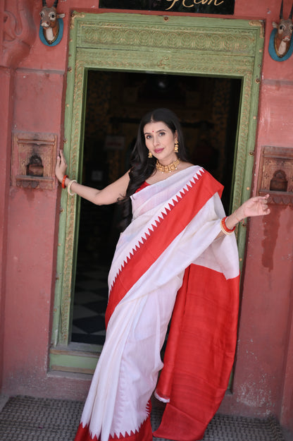 Pure Tussur Silk Saree
