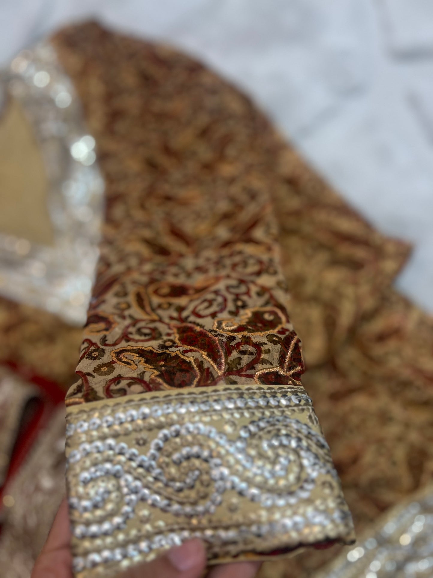 Soft Georgette Designer Suit, Long Kurta with full Sleeves, Full Flair, Palazo and Heavy work Designer Dupatta