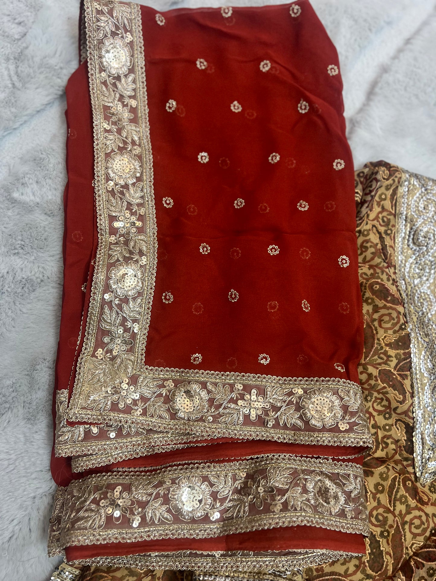 Soft Georgette Designer Suit, Long Kurta with full Sleeves, Full Flair, Palazo and Heavy work Designer Dupatta