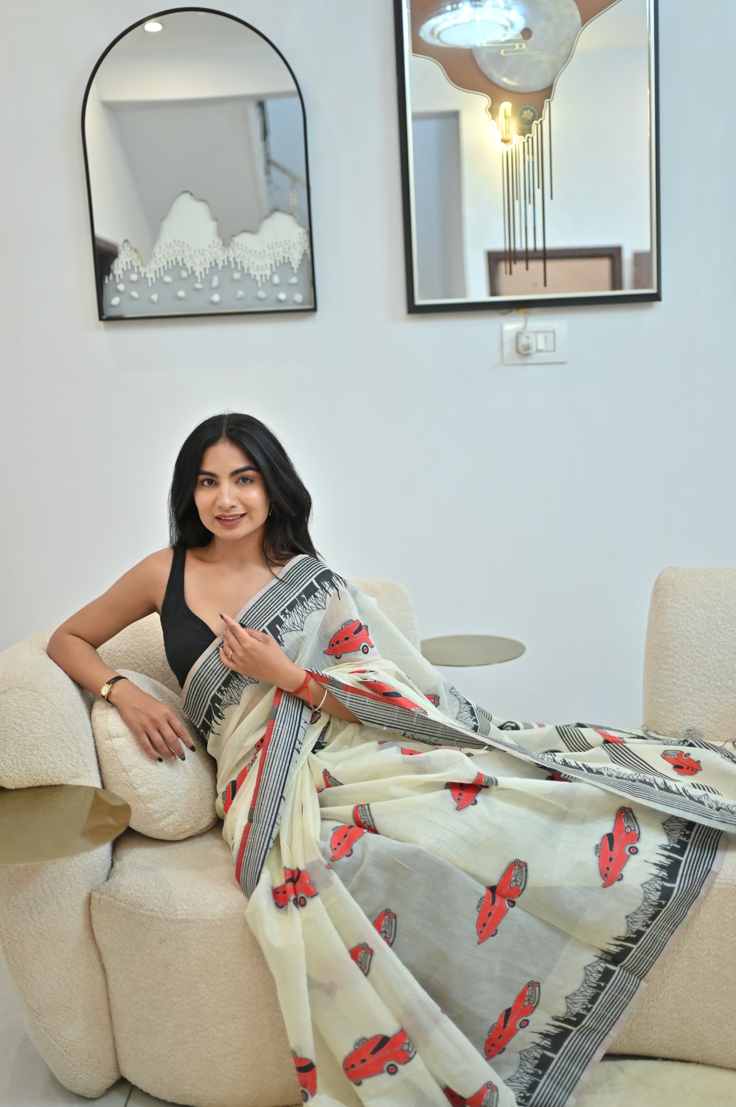 Soft Cotton Bengal Handloom Saree