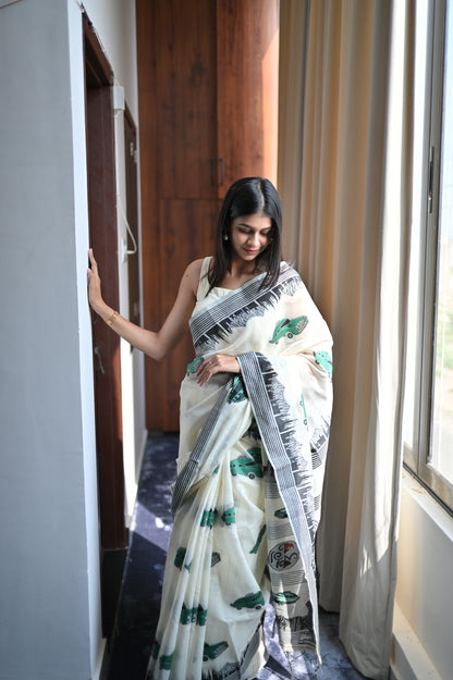 Soft Cotton Bengal Handloom Saree