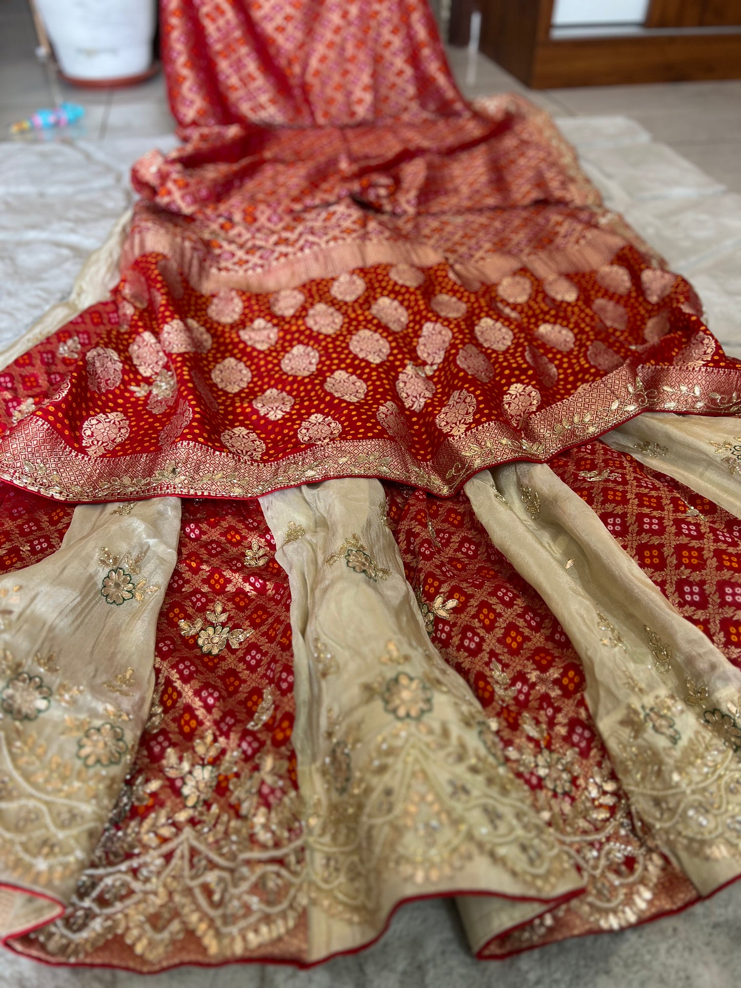 Rani Sa Rajwari Lehanga (Unstitched)