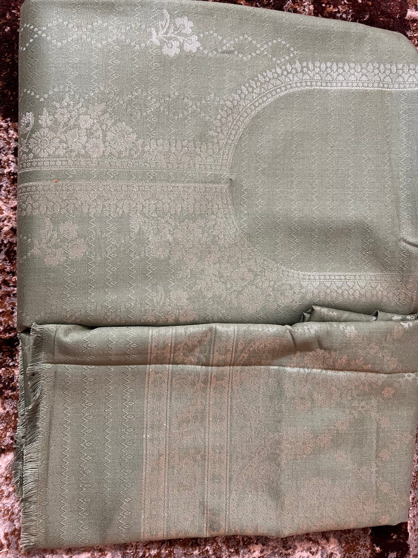 Pastel Green Pashmina Suit