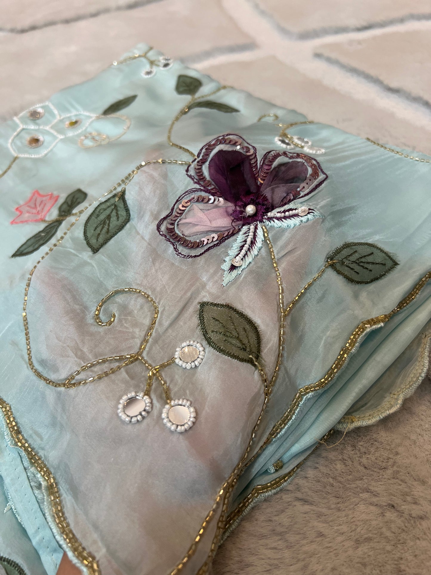 Pure Organza Silk Designer Saree