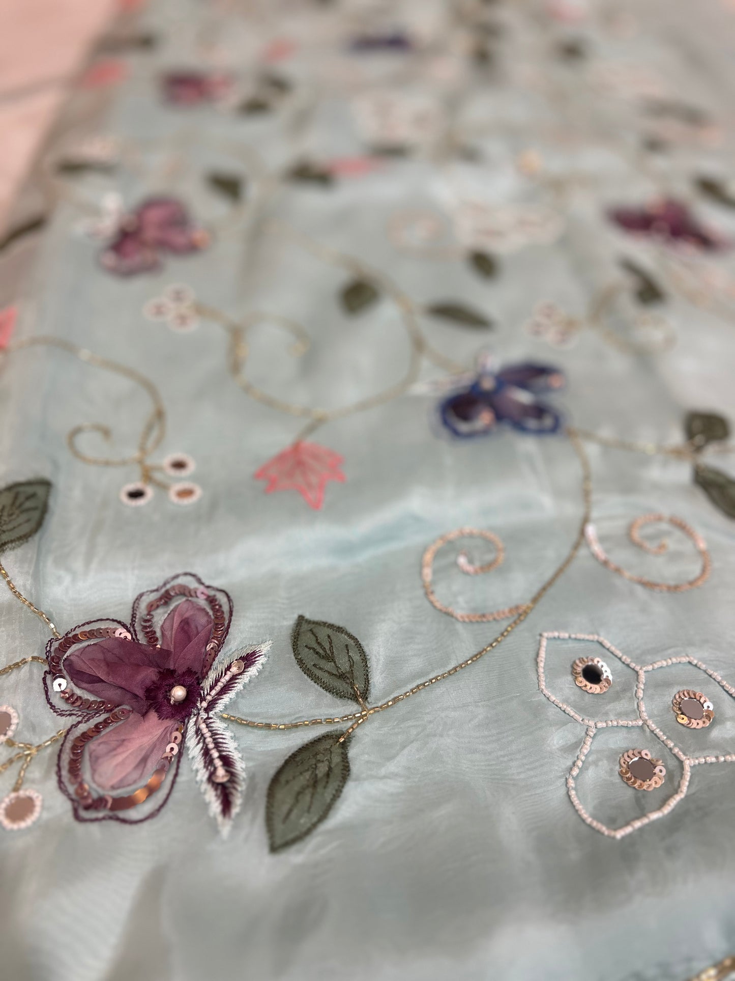 Pure Organza Silk Designer Saree