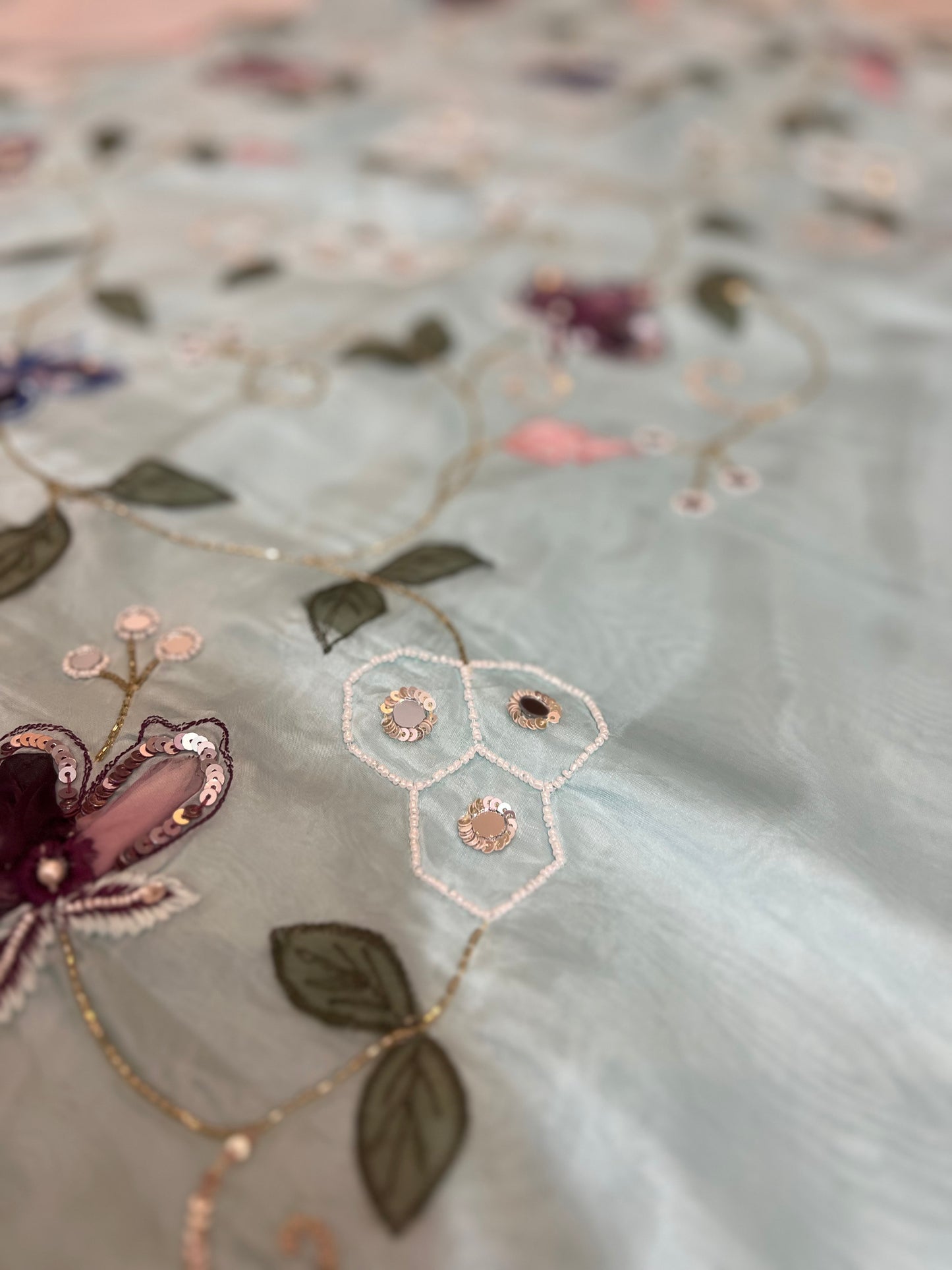 Pure Organza Silk Designer Saree