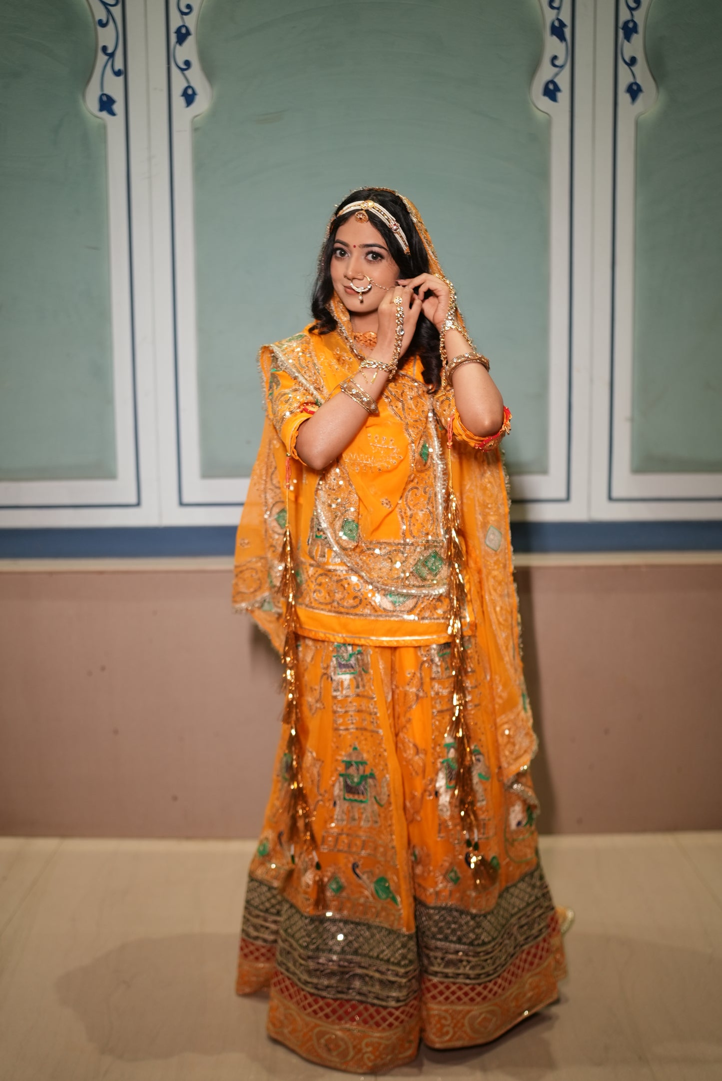 Yellow Color Traditional Poshak