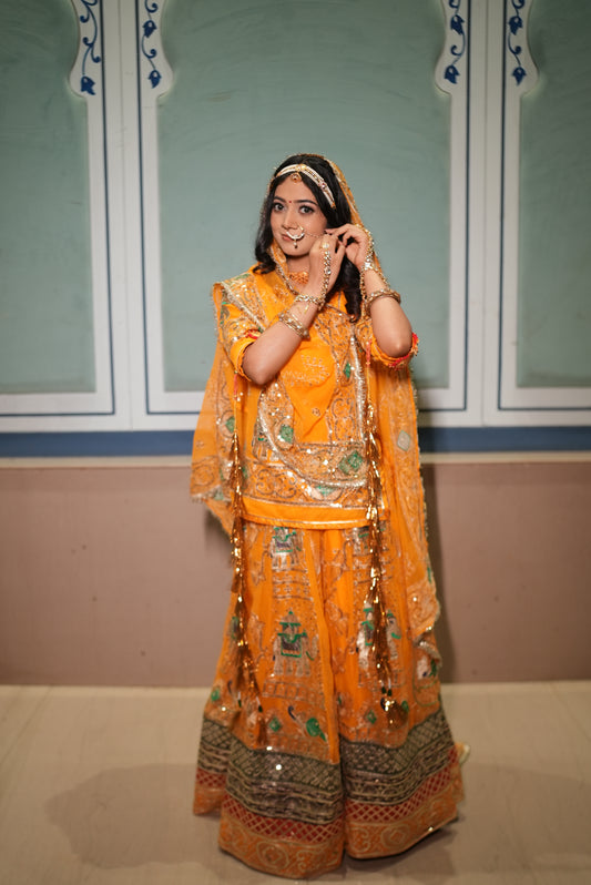 Yellow Color Traditional Poshak