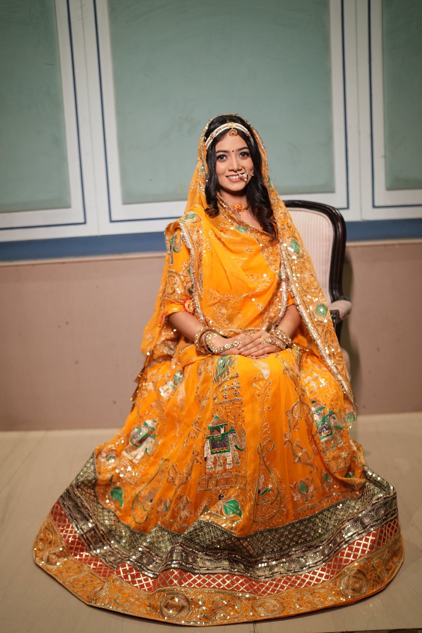 Yellow Color Traditional Poshak