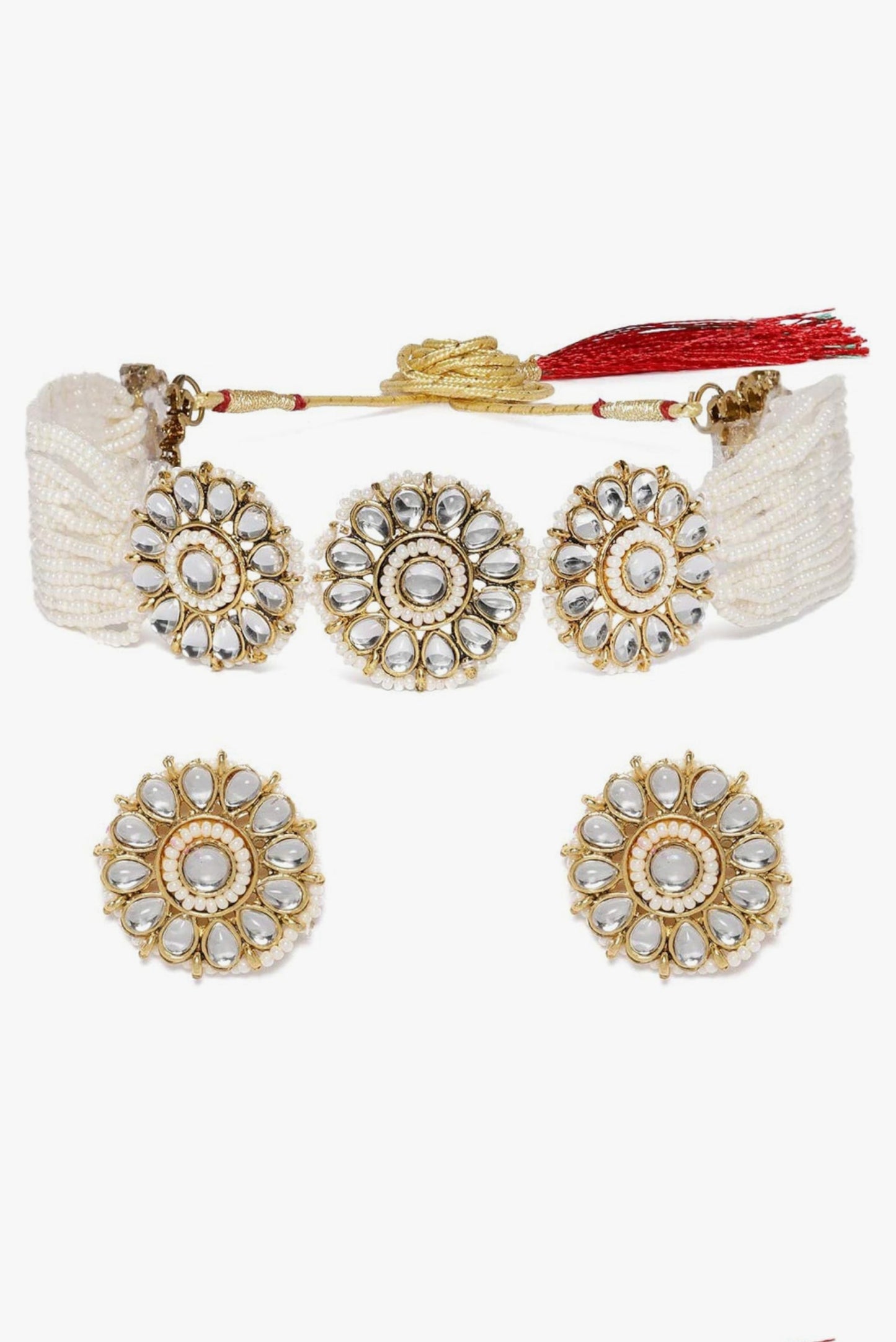 Pearl Kundan chokar set