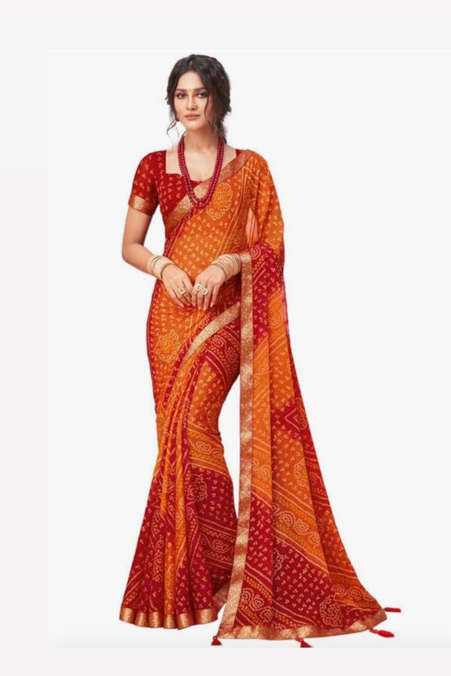 Chiffon Bandini sari