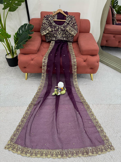 DESIGNER BEAUTIFUL PARTY WERE SAREE